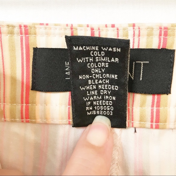 Lane Bryant Striped Mini Skirt Womens Size 22 Embroidered Flower Detail - Picture 5 of 6